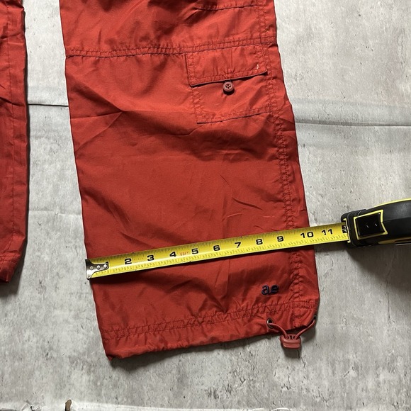 American Eagle Outfitters AE Performance Mens Red Cargo Ski Snow Pants Women 8 - Picture 2 of 11